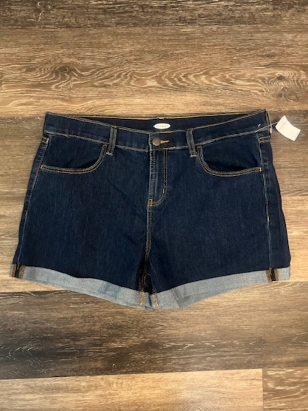 Women's New W/tags Old Navy Blue Jean Shorts, Size 14, Blue, Pockets, Stretch